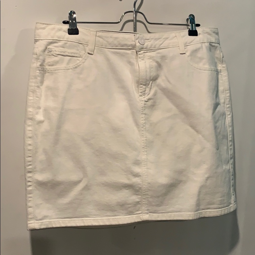Tommy Hilfiger white jean skirt